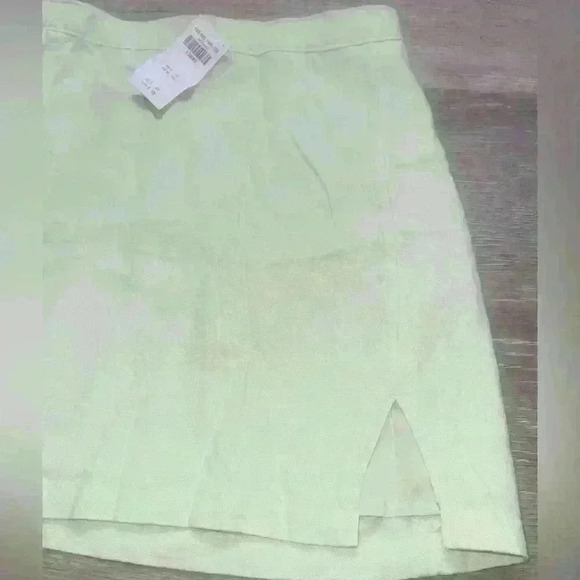 Abercrombie & fitch Linen Mini Skirt in Light greenNWT size XS - Picture 3 of 8